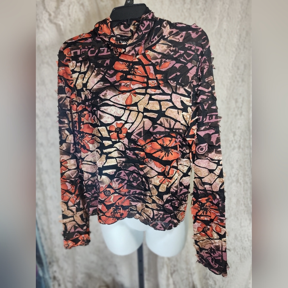 SNO SKINS Vibrant Patterned Blouse